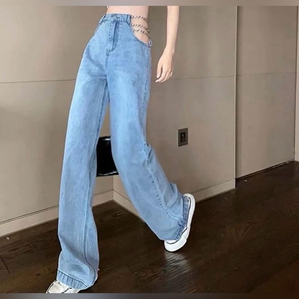 3 for 5$ YesStyle high waist chained jeans